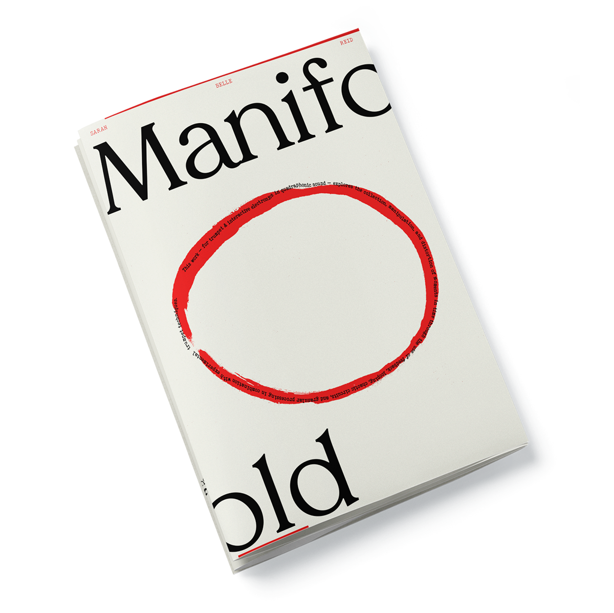 Sarah Belle Reid - Manifold - Limited Edition Zine + Digital Download